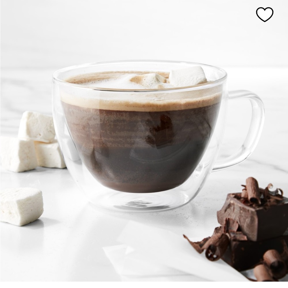 Williams Sonoma Double-Wall Glass Latte Mug